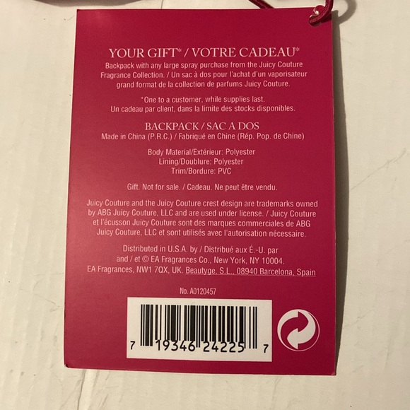 Juicy Couture Limited Addition Backback - Picture 7 of 7